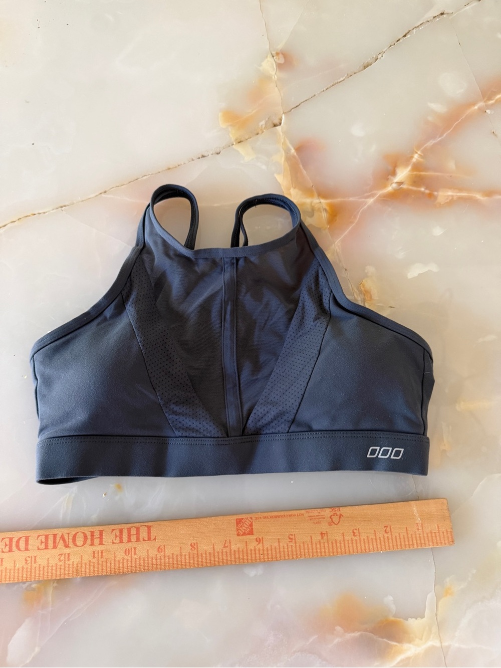 Lorna Jane Black High-Neck Performance Sports Bra